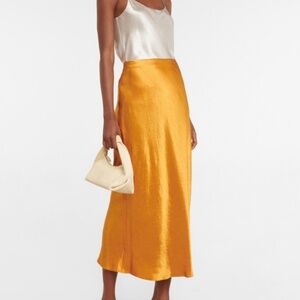 LIKE NEW Vince Side Slit Slip Skirt in Topaz